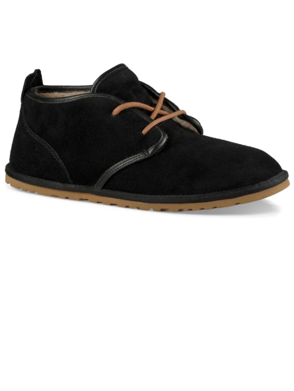 UGG Men's Black Suede and Wool Chukka Boot Size 16 NWT